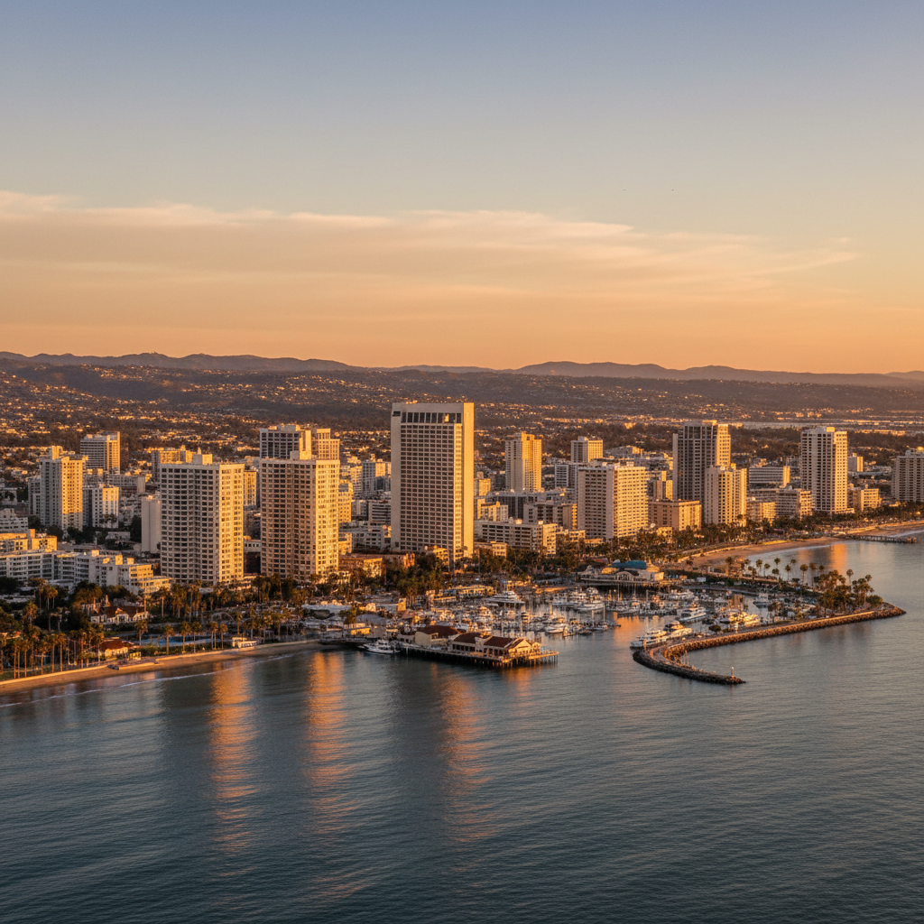A coastal Newport Beach home with large windows and custom screens installed by Saddleback Valley Screen & Window.